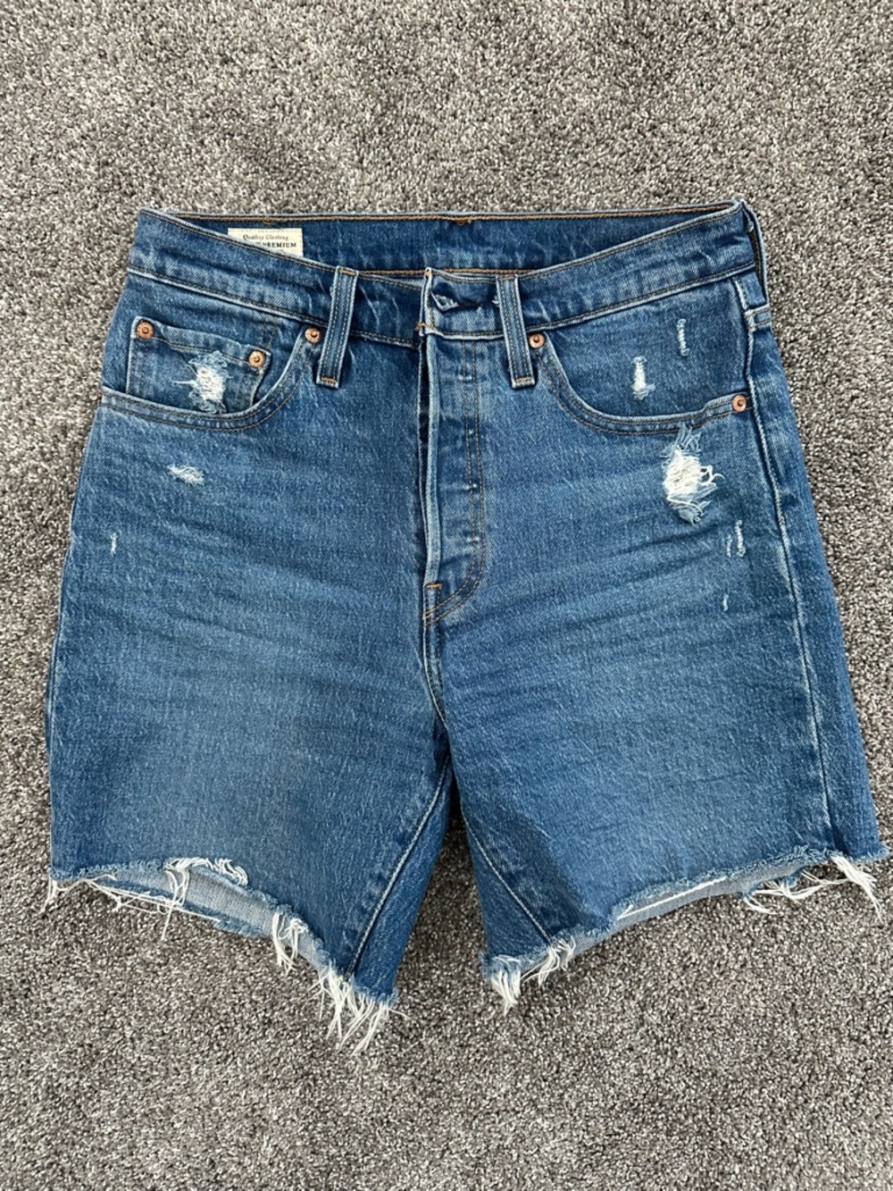Levi's 501 Mid-Thigh Denim Shorts for Women (Size 27)